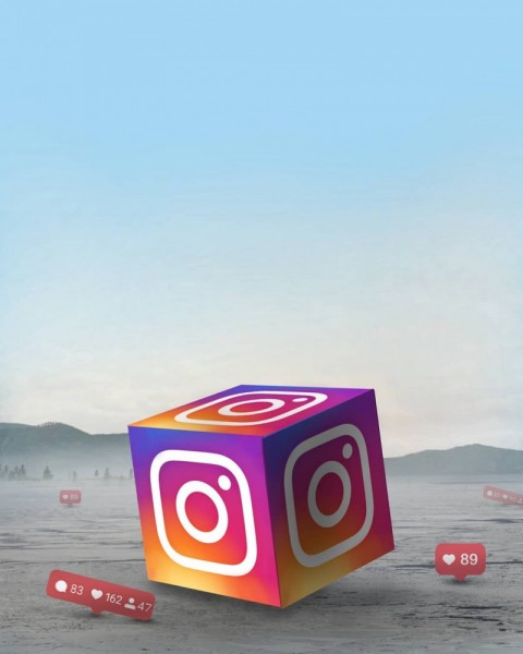 Instagram Cube PicsArt CB Editing  Background HD