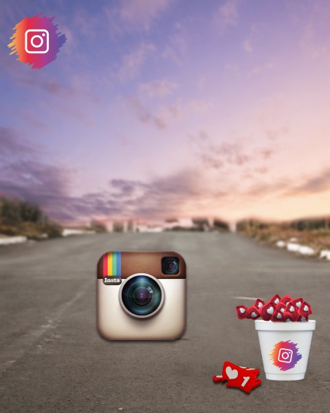 Instagram Follower Road CB Photo Editing Background HD