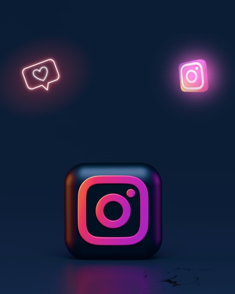 Instagram Glowing Dark Photo Editing Background HD