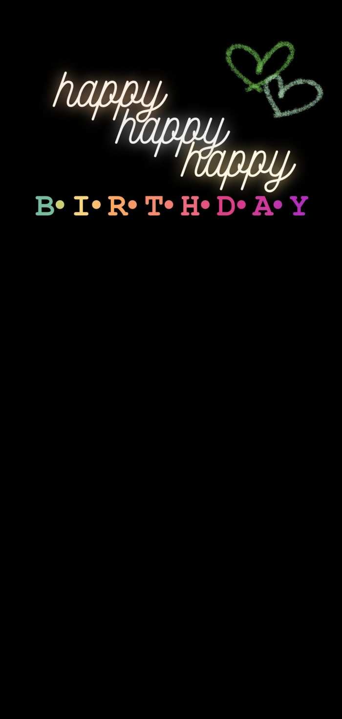 Instagram Happy Birthday Black Story Post Background