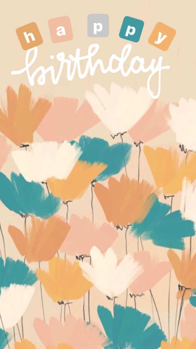 Instagram Happy Birthday Flower Story Post Background