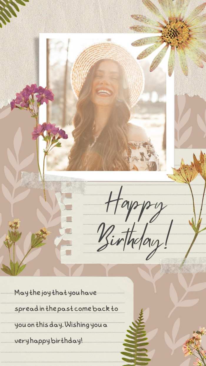 Instagram Happy Birthday Story Free Template Background