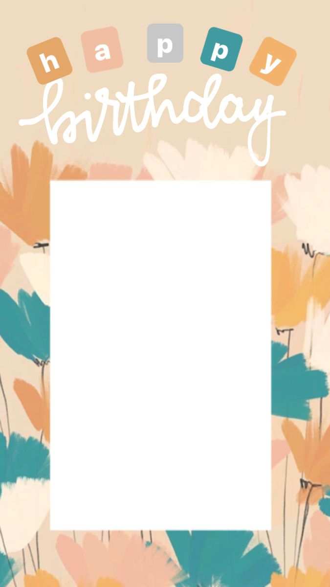 Instagram Happy Birthday Template Story Post Background