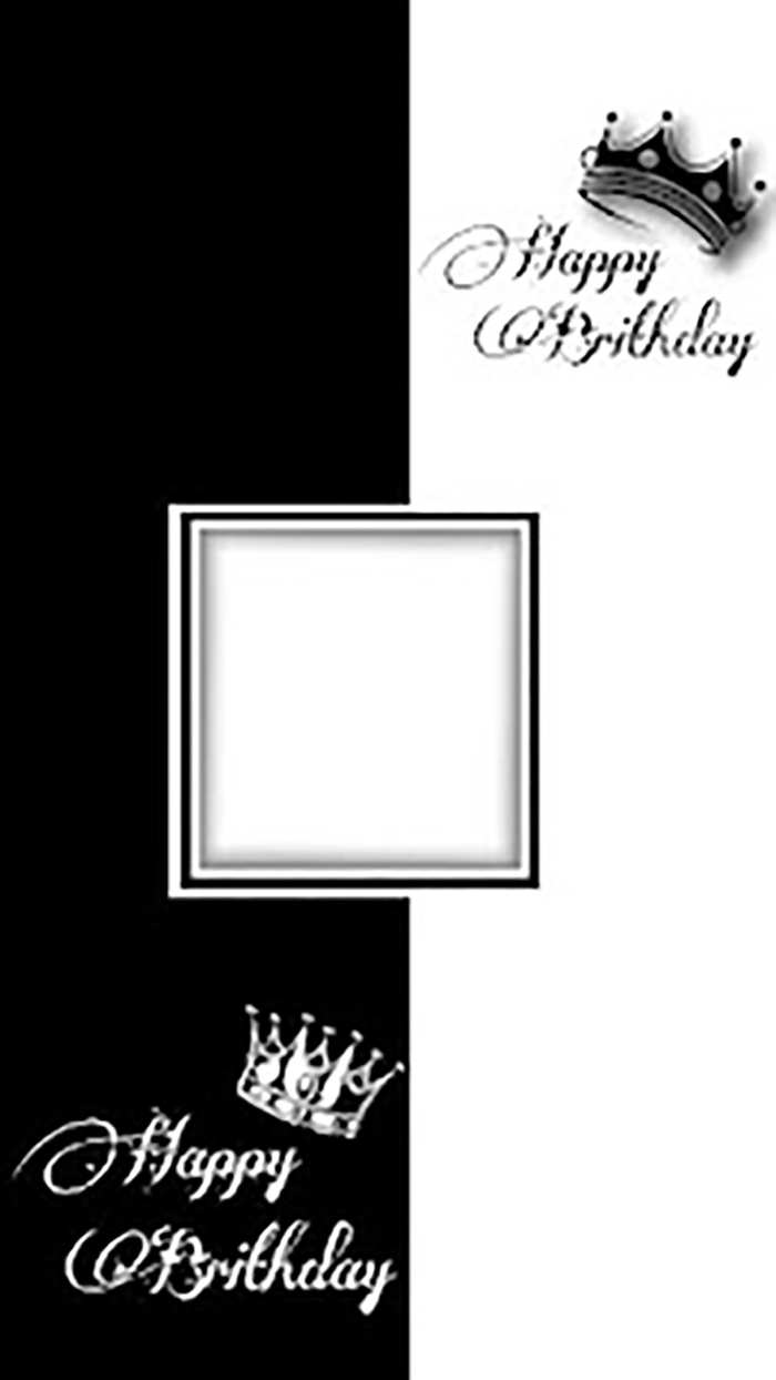 Instagram Story Birthday Black White Background Free Download