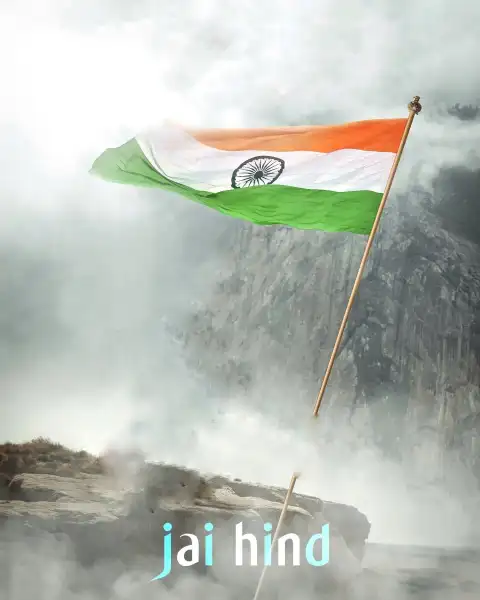 Jai Hind Independence Day Waving Flag Editing Background HD