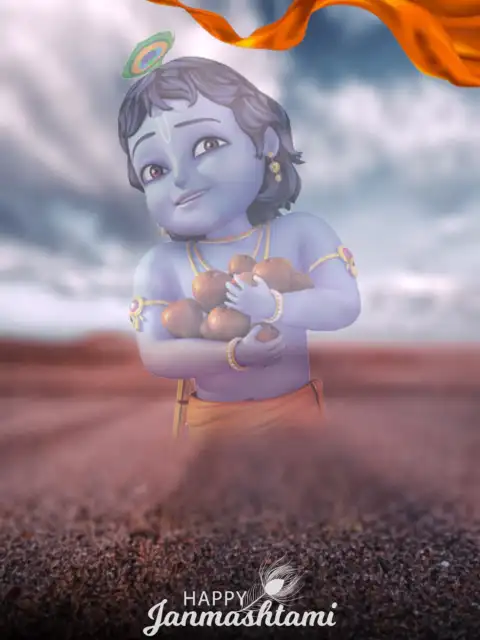 Janmashtami Editing CB City Road Background Full HD