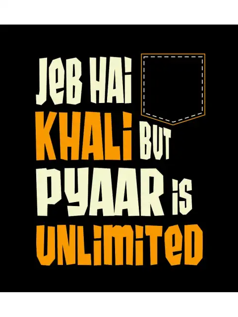 Jeb HAI Khali Pyaar English Hindi Text PNG Images Download