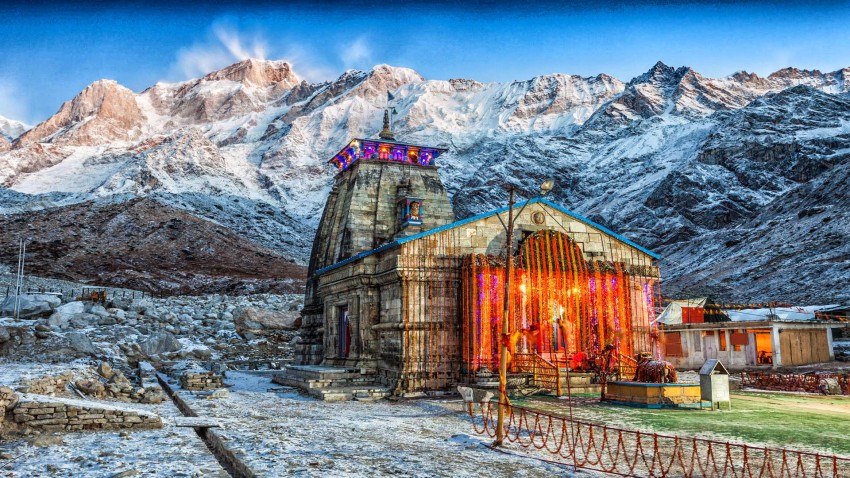 Kedarnath Temple CB Photoshop Background HD Download