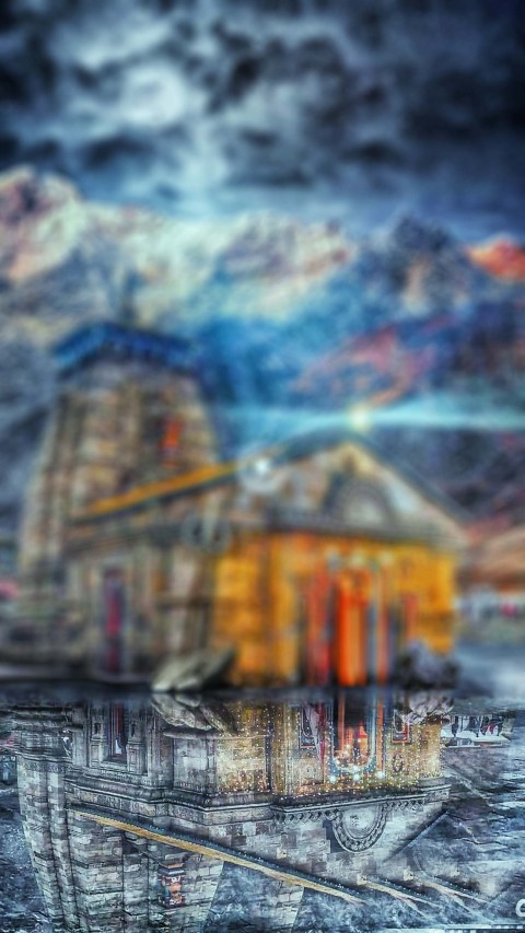 Kedarnath Temple CB Picsart Editing Background HD Download