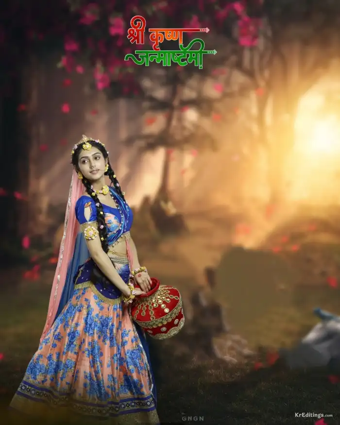 Krishna Janmashtami  Editing Background