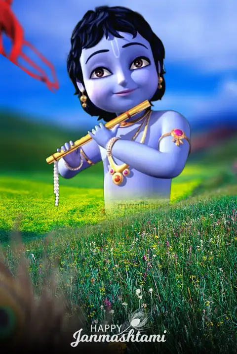 Krishna  Janmashtami Editing Nature Photoshop HD Background