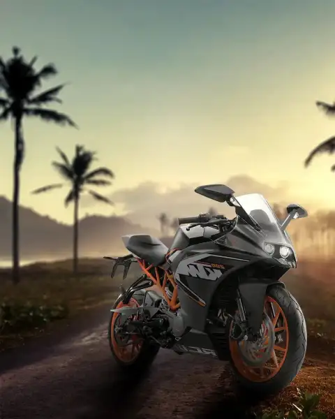 KTM RS Black Bike Picsart Background Full HD Download