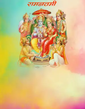 Latest Happy Ram Navami Editing Background