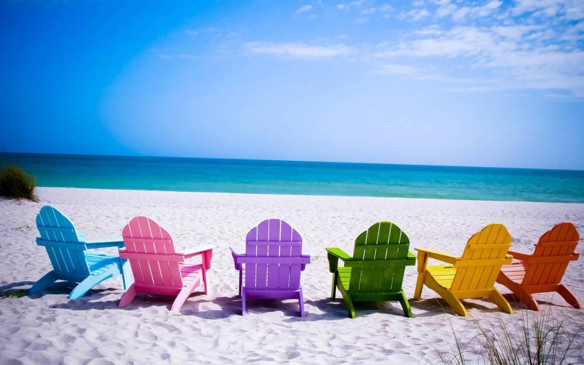 Lawn Beach Chair HD Background Wallpaper Download