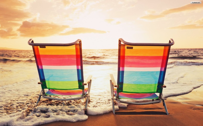 Lawn Beach Chair HD Background Wallpaper Download