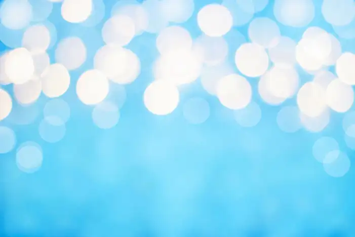 Light Blue White Circle Bokeh Light Background