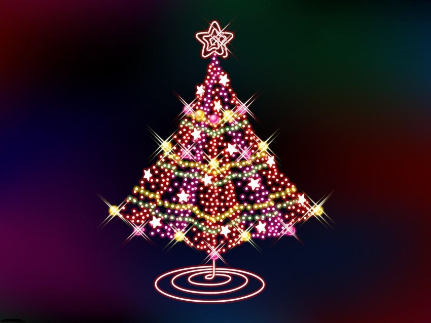 Light Christmas Tree Background HD Download