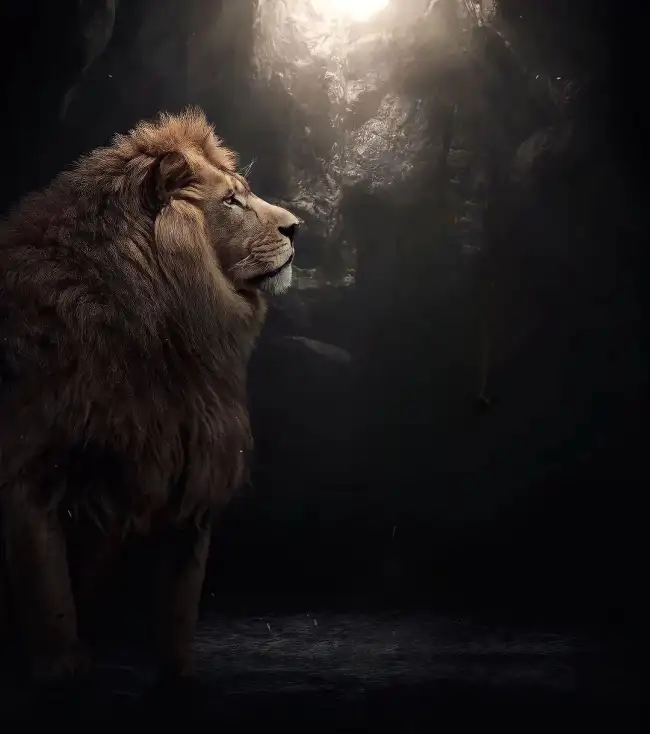 Lion Face CB Background HD Download