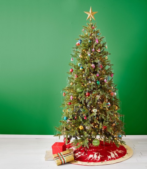 Long Christmas Tree Background HD Download