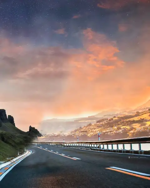 Long Road Photo Editing Background Full HD Download