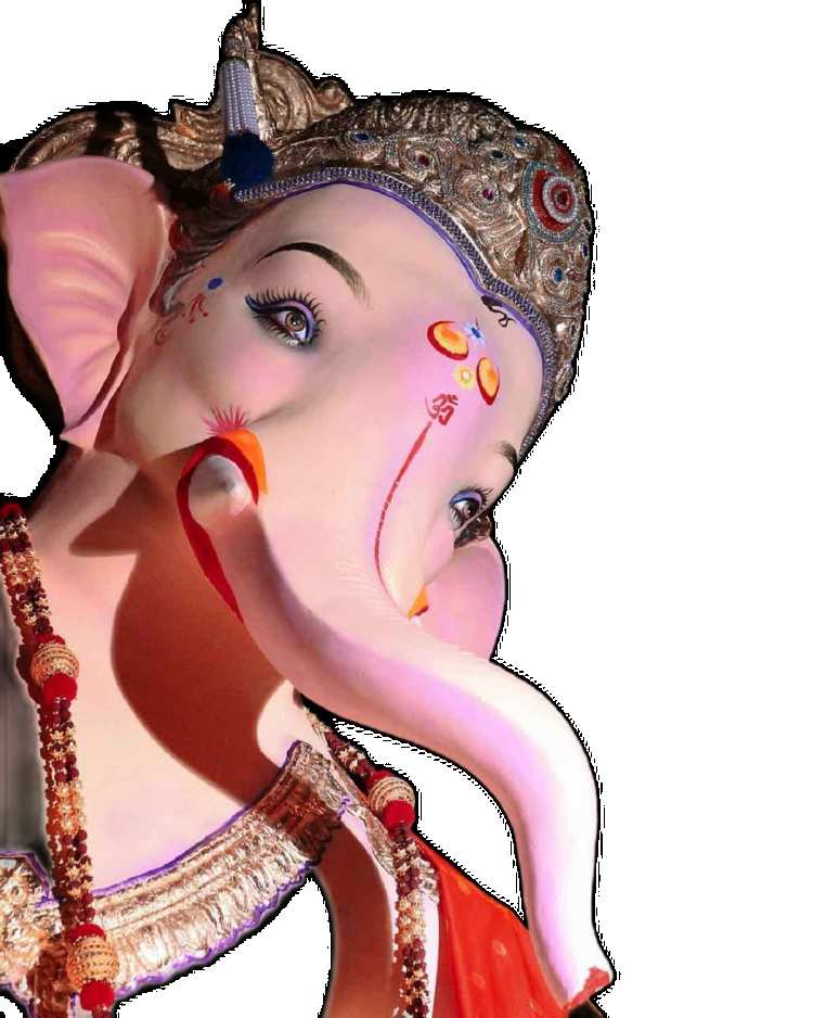 Lord Ganesh Face PNG Transparent Background  Download Free