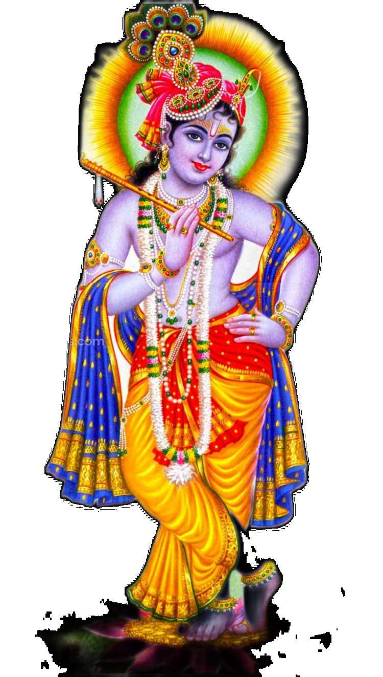 Lord Krishna Full Body Transparent PNG Images HD Free Download