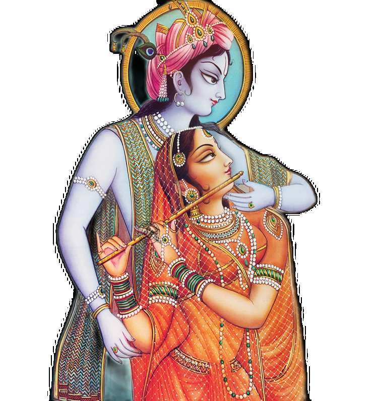 Lord Krishna Radha Painting PNG Images HD Free Download