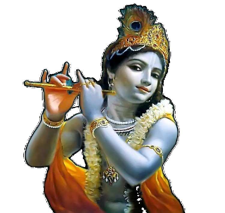 Lord Krishna With Bansuri PNG Images HD Free Download