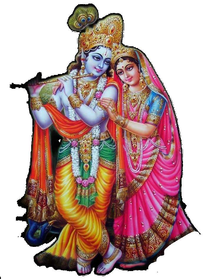 Lord Krishna With Radha Ji PNG Images HD Free Download