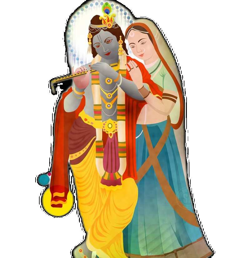 Lord Radha Krishna PNG Images HD Free Download