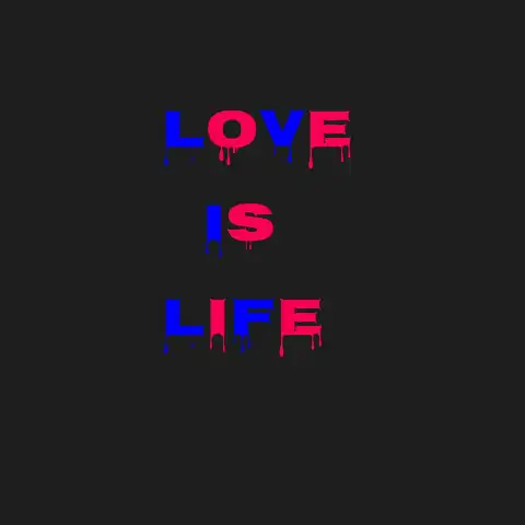 Love Is Life English Hindi Text PNG Images Download