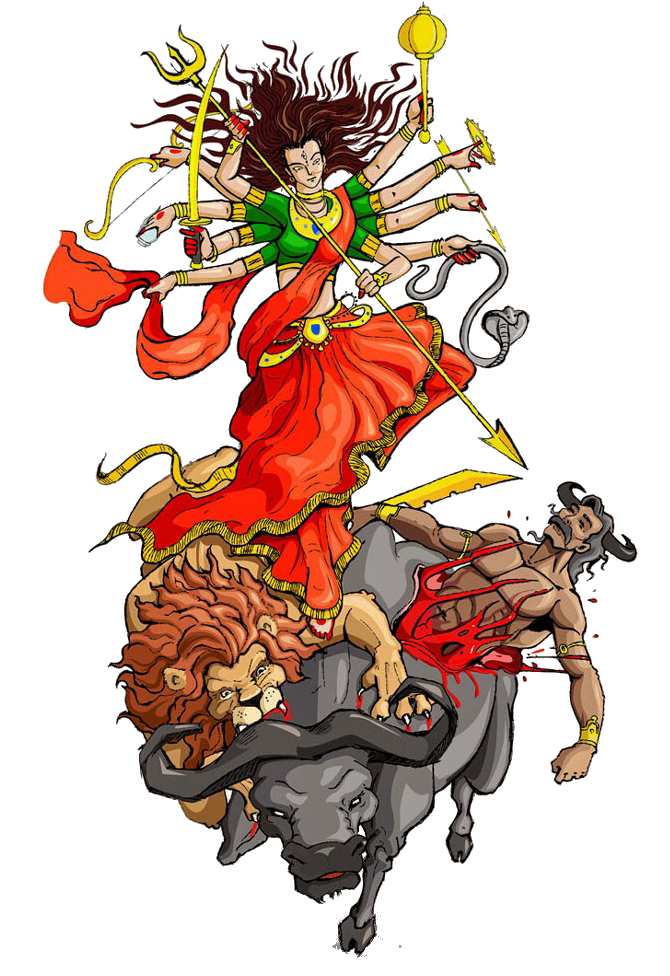 Maa Angry Clipart Durga PNG HD Images Download