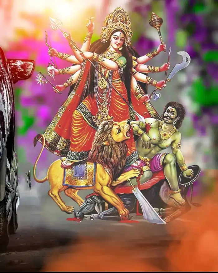 Maa Durga Big Size Navratri Editing Background