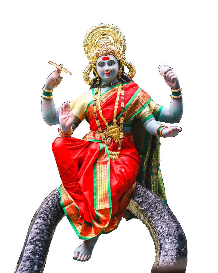 Maa Durga Devi Full Body Transparent PNG Images Download