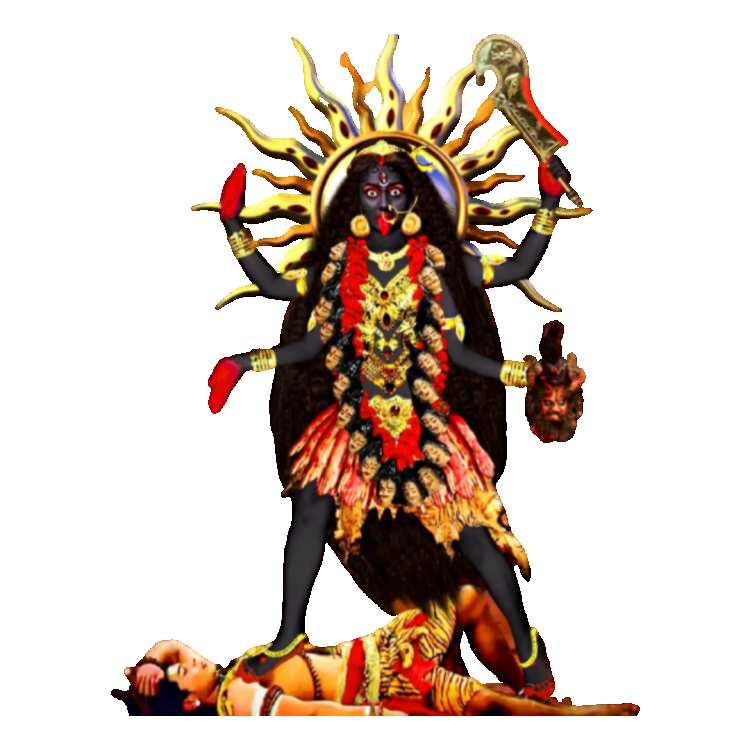 Maa Durga Kali Black Color  PNG HD Images Download