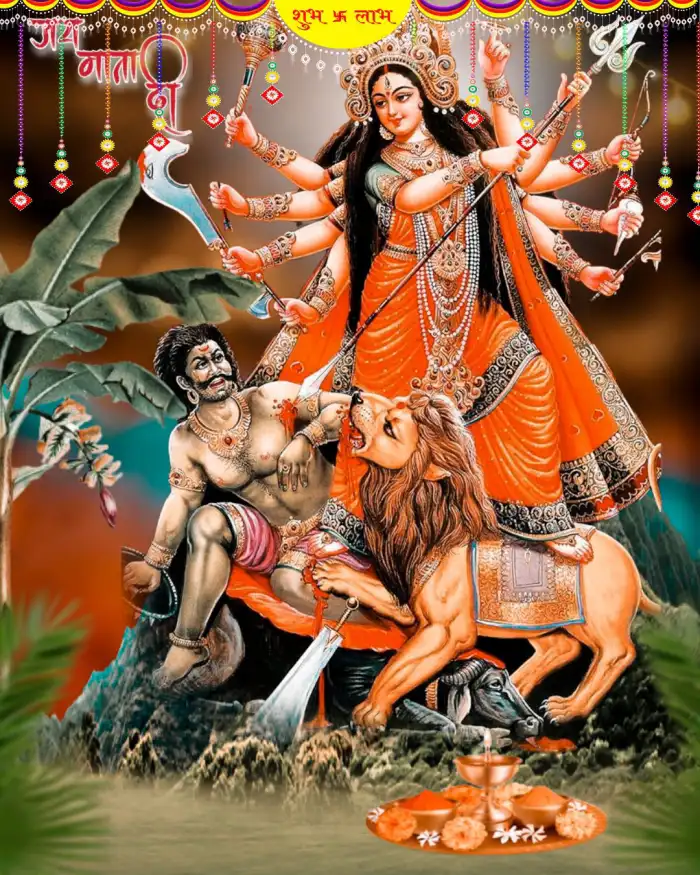 Maa Durga Navratri CB Editing With Girl Background HD Images