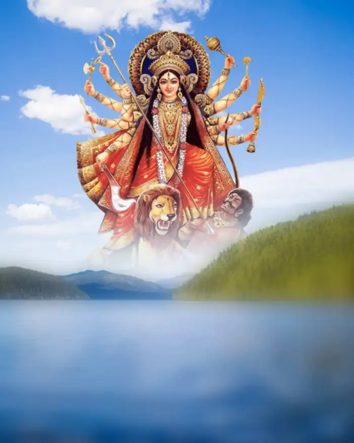 Maa Durga Navratri Editing Nature Background