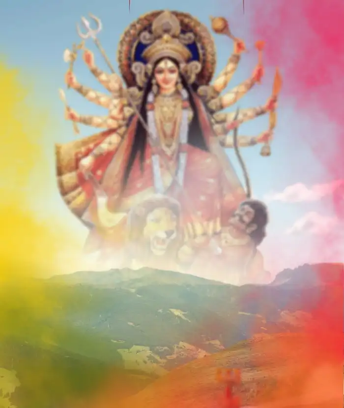 Maa Durga Navratri Nature Editing Background