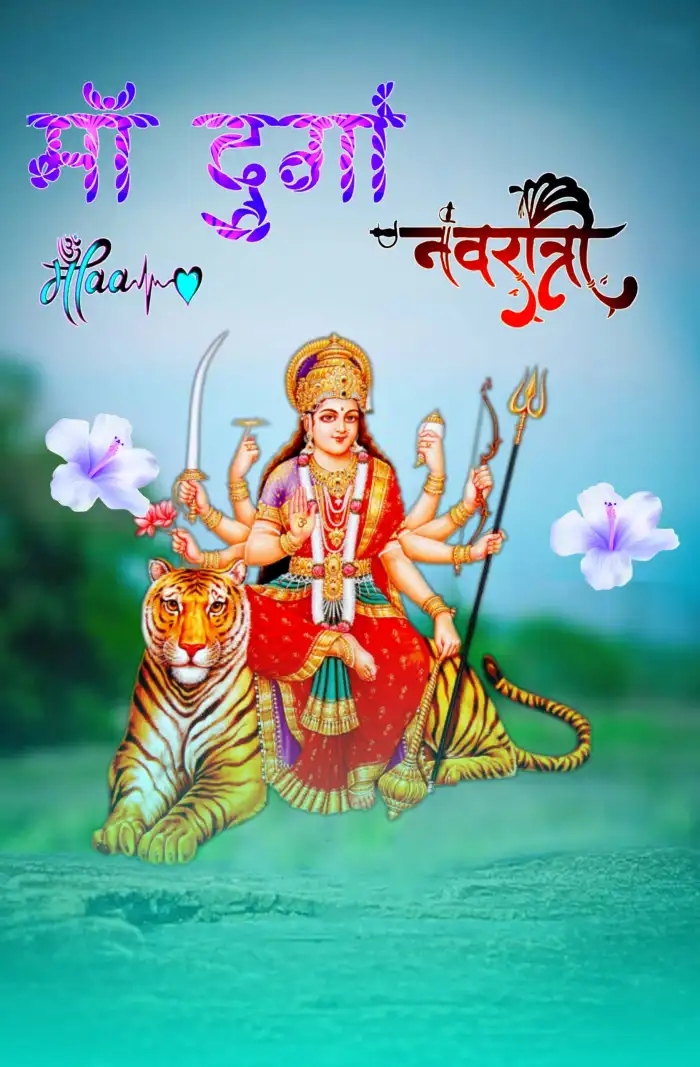 Maa Durga Navratri Nature Editing Background HQ