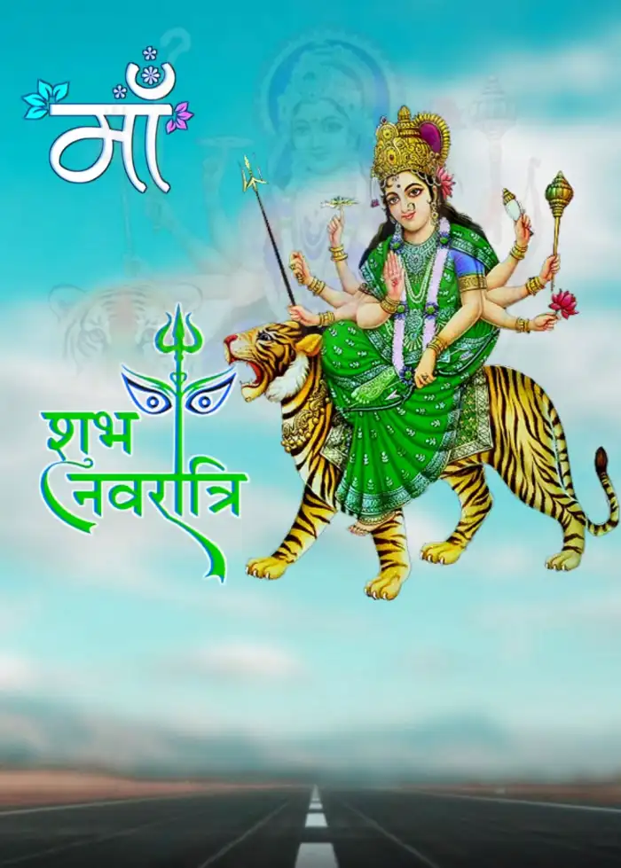 Maa Durga Navratri Road CB Editing Background