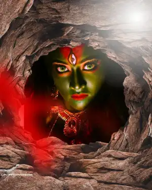 Maa Kali Face Navratri Background HD Download