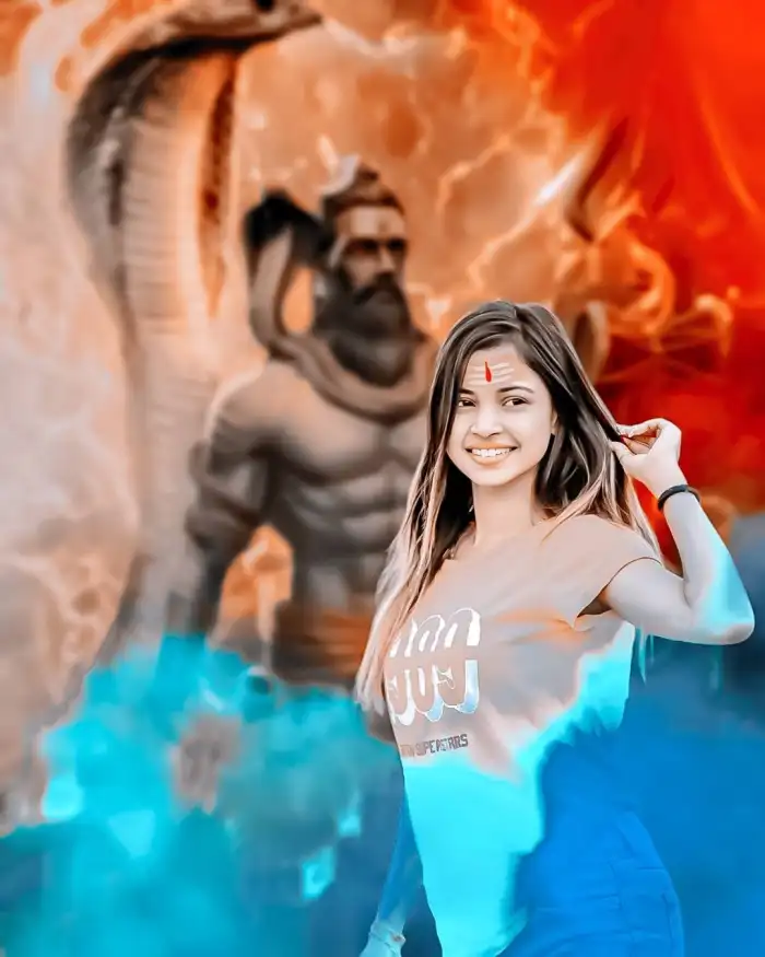 Mahadev Shiva God With Girl CB Editing Background HD