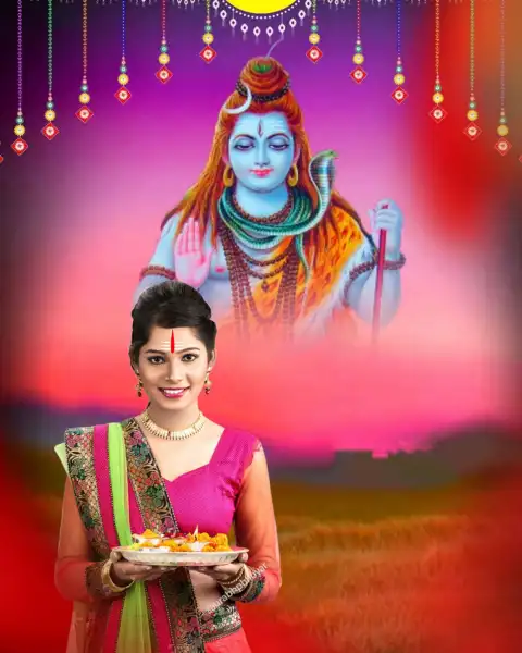 Mahadev Shiva With Girl Editing Background Download HD