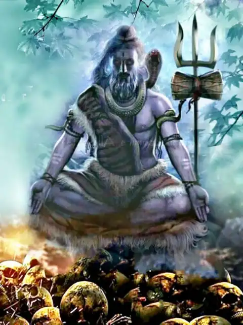 Mahadev Sitting Angry CB Editing Background Download HD