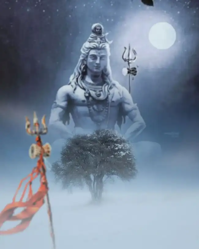 Mahadev Statue PicsArt Editing Background Full HD Download