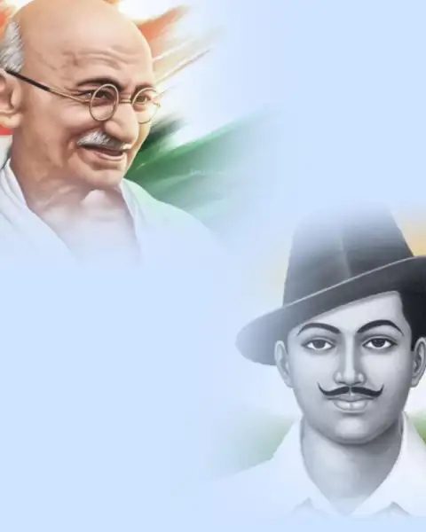 Mahatam Gandhi Bhagat Sing Independence Day Editing Background HD