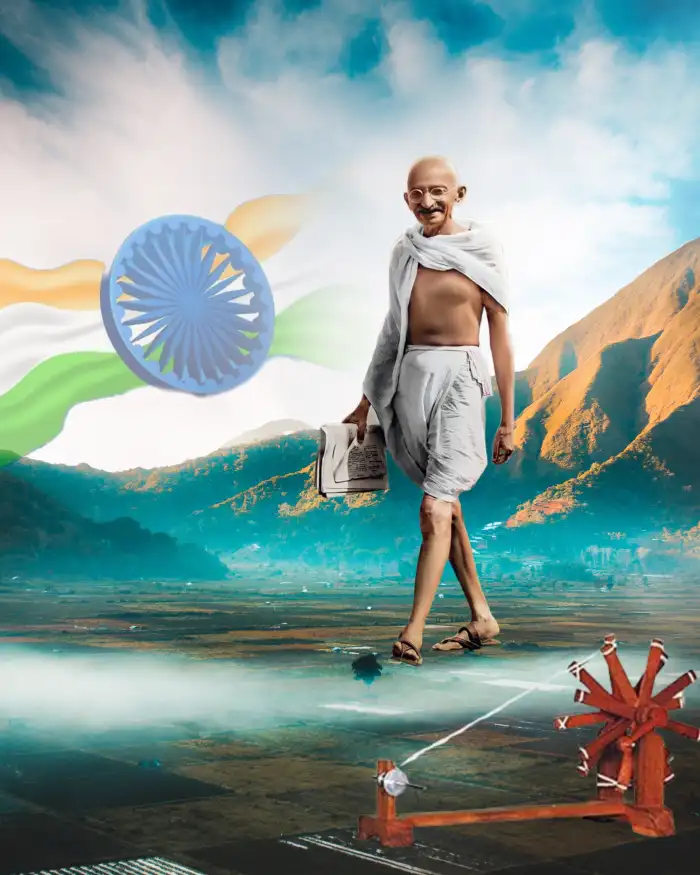 Mahatma Gandhi Jayanti Editing Background