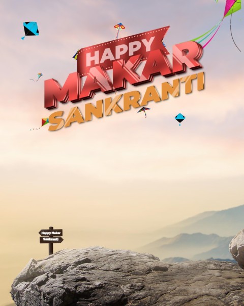 Makar Sankranti Editing Background  Mountain