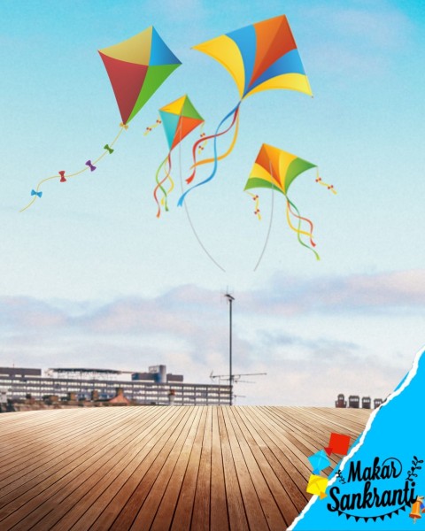 Makar Sankranti Editing Background  With Sky