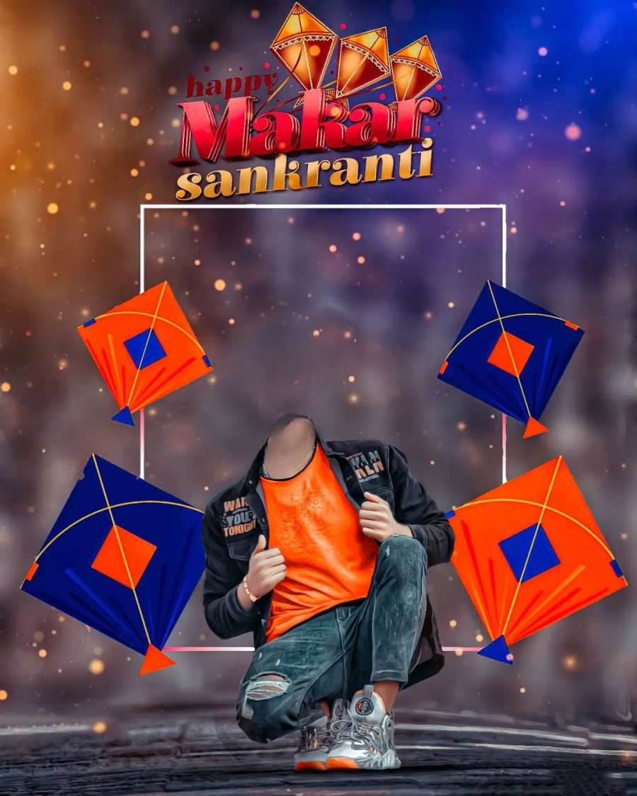 Makar Sankranti Photo Editing  Boy Without Head Body HD Background